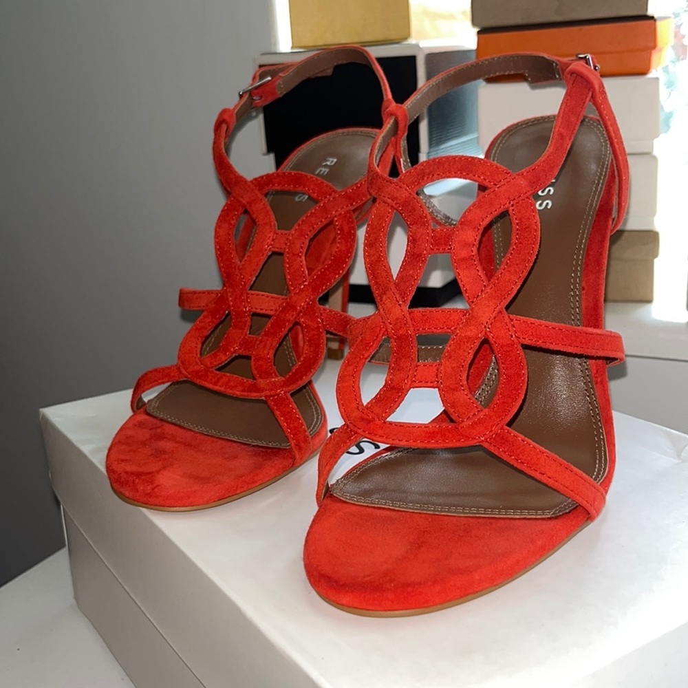 Reiss Zhane strappy heeled ankle tie